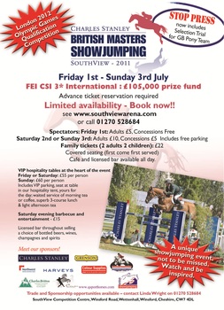 Watch Fantastic Jumping at the British Masters at Southview!!